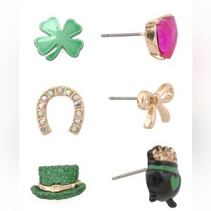 Betsey Johnson Lucky Charm Earring Set